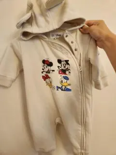 gap　ディズニー フード付きロンパース 3-6ヶ月