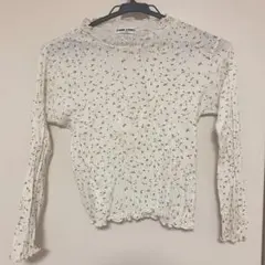 花柄　ハイネックカットソー 130