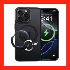 CASEKOO iPhone 16 Pro MagSafe対応 360度スタンド