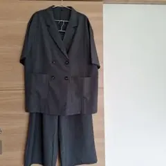 ダブルビックジャケット&ワイドパンツセットアップ