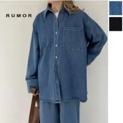 デニムオーバーサイズシャツ