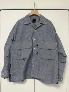 良品 WAREHOUSE インディゴ チェック ラウンドカラー ジャケット 42 良品 WAREHOUSE インディゴ チェック ラウンドカラー ジャケット 42