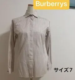 水*子様 【希少】Burberrys ストライプ長袖シャツ 綿100% 正規品