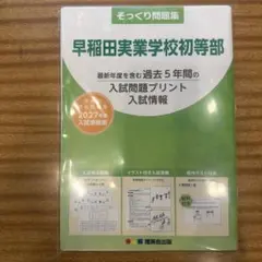 【最新】早稲田実業学校初等部 そっくり問題集 2027年度入試版のサムネイル