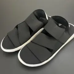 クロスストラップ ブラック スポーツサンダル