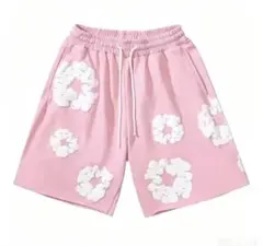 ピンク フラワー パンツ Pink Flower Motif Pants