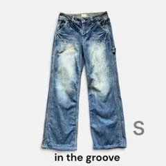 【in the groove】デニム ペインターパンツ シンチバック Ｓのサムネイル