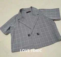美品　ラブトキシック　LOVE TOXIC 半袖ジャケット　S(140cm)