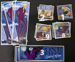 ワンピース ONE PIECE サンジ ステッカー シール まとめ