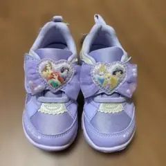 ムーンスター　女の子　16 スニーカー　靴　プリンセス　新品未使用品　パープル