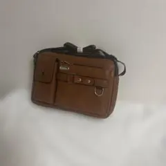 WEIXIER ショルダーバッグ ブラウン メンズ