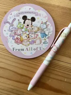 ダッフィー スーベニア コースター　フロムオールオブアス　ディズニーシー