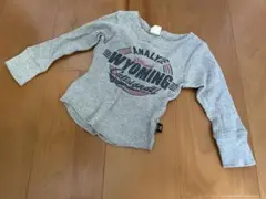 【記名有り】KRIFF MAYER リブ編み長袖カットソー グレー　100