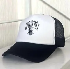 メッシュキャップ　ブラック　HIPHOP ストリート　古着　ビンテージ　アメカジ