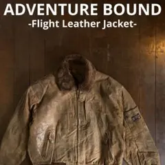 【ADVENTURE BOUND】レザーフライトジャケット ボア Wilsons