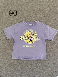 ミニーマウス Tシャツ 90サイズ パープル
