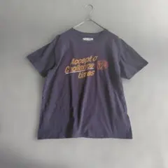 Ungrid アングリッド ロゴTシャツ F紺 ヴィンテージ加工 Y2K 古着風のサムネイル
