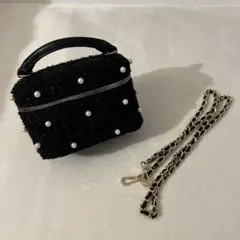 GRL 2wayパールツイードチェーンショルダーバニティバッグ