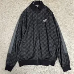 【PUMA】 プーマ トラックジャケット L モノグラム 刺繍 ジャージ 長袖