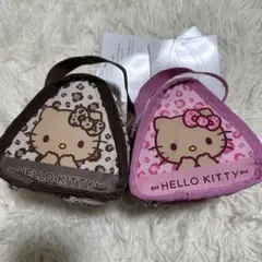 ハローキティ 保冷おにぎりポーチ 日焼けキティ アベイル 2点セット ヒョウ柄
