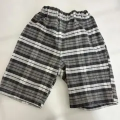 グレー系チェック柄 半ズボン 100cm