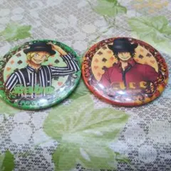 ONE PIECEの　サボ　エース　缶バッジ