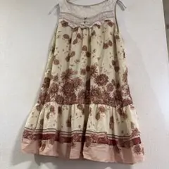 ダリア柄ノースリーブチュニックのサムネイル