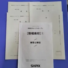2026年最新】サピックスオープン 5年の人気アイテム - メルカリ
