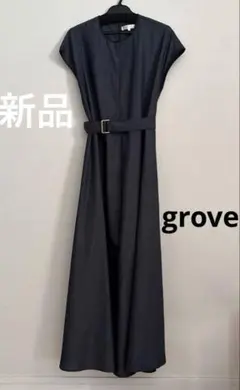 【新品】　WORLD groveロングワンピース　S