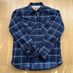 CONVERSE ネイビーチェック フランネルネルシャツ Lサイズ