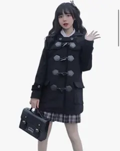 黒 ダッフルコート Mサイズ