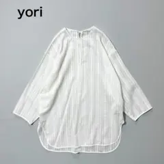 yori ♡ スカラップカラーカットソー　ホワイト ほぼ新品 ヨリ yori スカラップカラーカットソー - メルカリ