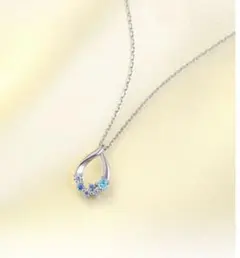 Canal 4℃　カナルヨンドシー　シルバー　ネックレス　しずく　美品