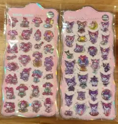 キャラクターシール　サンリオ　クロミ　マイメロ　3D オーロラ