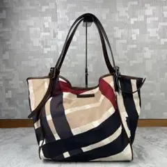 Burberry バーバリー トートバッグ A4 肩掛け◎ ノバチェック