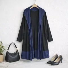 Otto Collection♡ロングカーディガン フード配色 LL