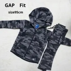 GapFit 　ギャップ　迷彩柄　フード付きセットアップ 　パーカー