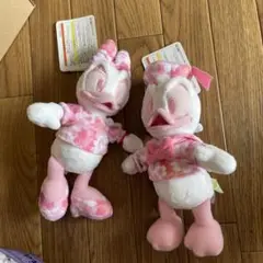 ディズニー　デイジー　ぬいぐるみバッジ ぬいば 桜 春