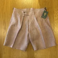 BERWICHベルウィッチ　リネン麻　ストライプ　ショートパンツ　ピンク　50のサムネイル