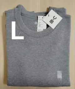 新品 UNIQLO C オーバーサイズスウェットシャツ グレー Ｌ ユニクロ