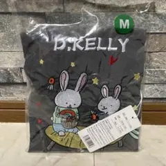 D.KELLY 刺繍トートバッグ グレー Mサイズ