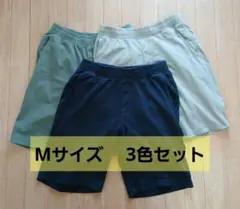 ユニクロ　カットソーイージーショートパンツ　Mサイズ　3色セット