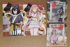 鬼滅の刃　宅麺コラボ 甘露寺蜜璃　伊黒小芭内　4点セット