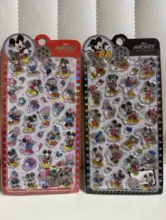 正規品　ミッキーマウスとフレンズの3Dシール2枚セット