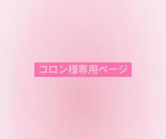 〜コロン様専用ページ〜