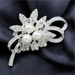 パール　ブローチ　結婚式　フォーマル　面接　お祝い　ギフト　七五三 二次会