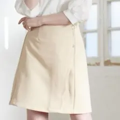 【タグ付未使用】 MAJESTIC LEGON ジップ スカラップスカート