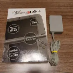 【極美品】 Newニンテンドー3DSLL メタリックブラック 上画面IPS液晶