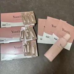 Yunth 美白美容液 3箱（バラ9個）洗顔料&sheet mask3枚