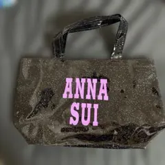 ANNA SUI ハンドバッグ ラメ入り ブラック